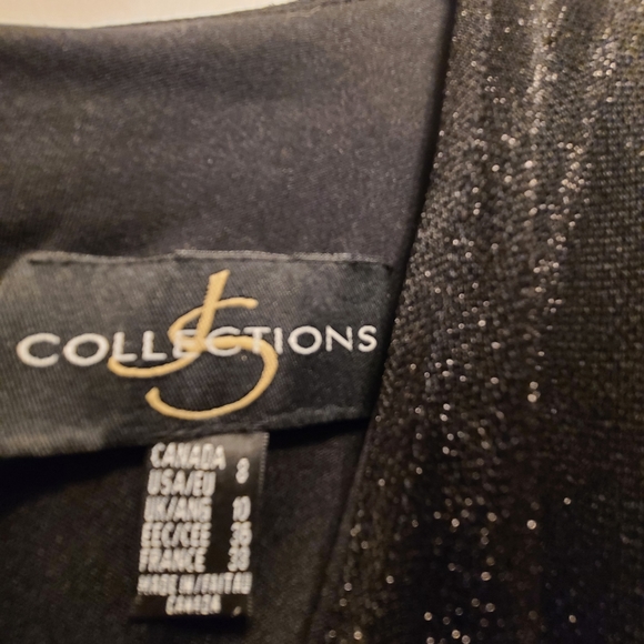 Black evening gown JS collections size 8 - Picture 3 of 4